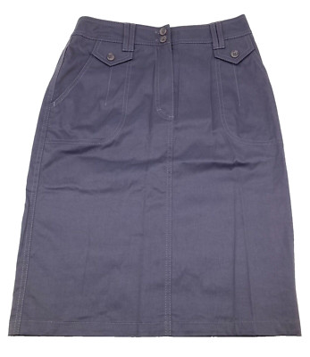ALBA MODA Rock Gr. 36 Lila  gerader Schnitt Baumwolle Elasthan NEU mit Etikett