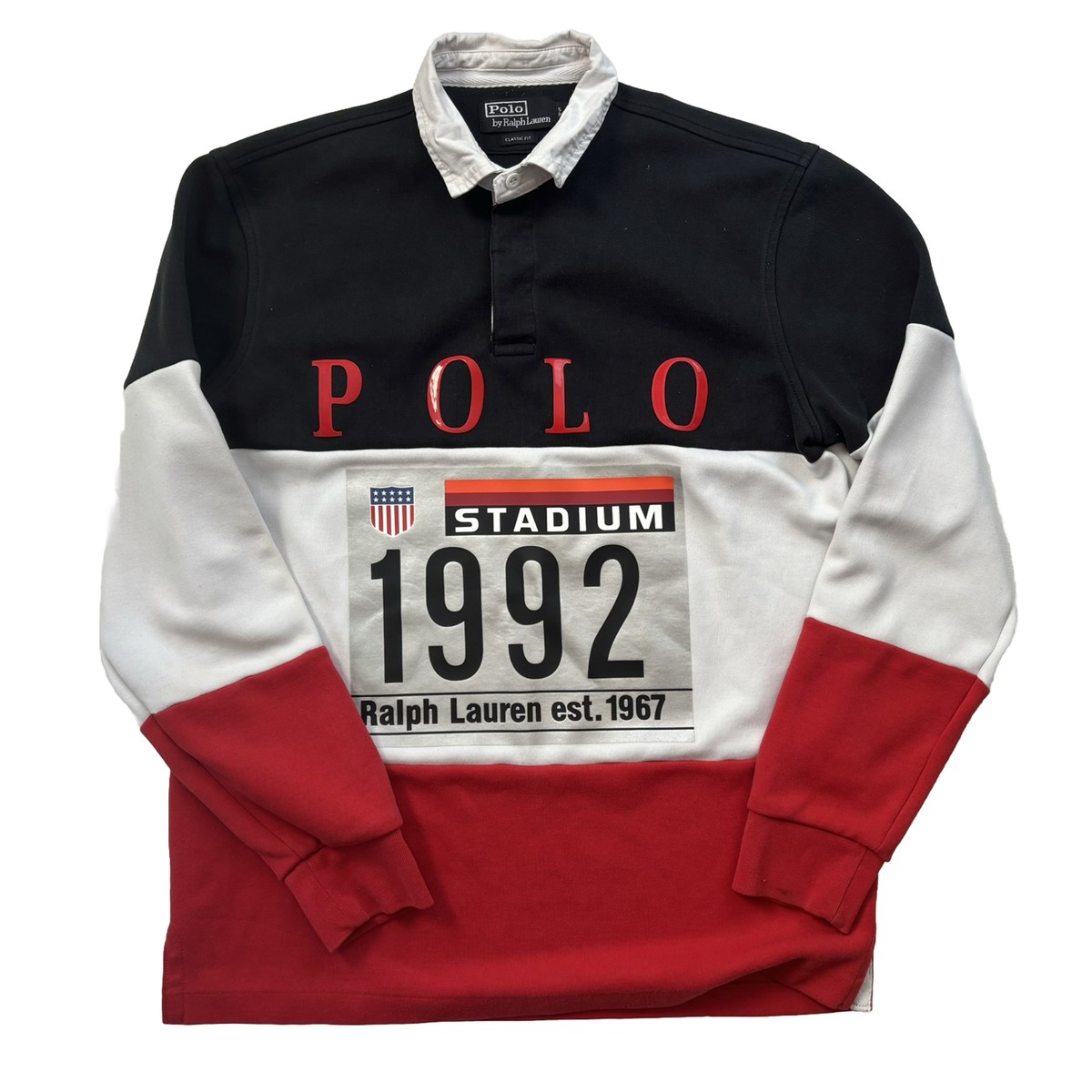 Polo Ralph Lauren Retro Stadium 1992 Rugby Shirt S
