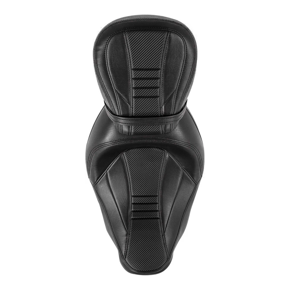 Asiento de conductor + pasajero de bajo perfil apto para Harley Touring Road Glide 2009-2023 Foto 4 de 4