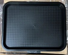 12 Fast Food Cafeteria Food Service Trays 10" x 14" Blk FFT-1014
