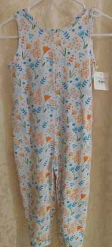 Girls Size 7 Stitchy Fish NWT Romper White Underwater Beach Floral - Picture 5 of 8