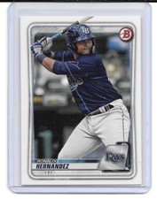 2020 Bowman Paper Prospects Baseball #BP12 Ronaldo Hernandez RC (Rays)
