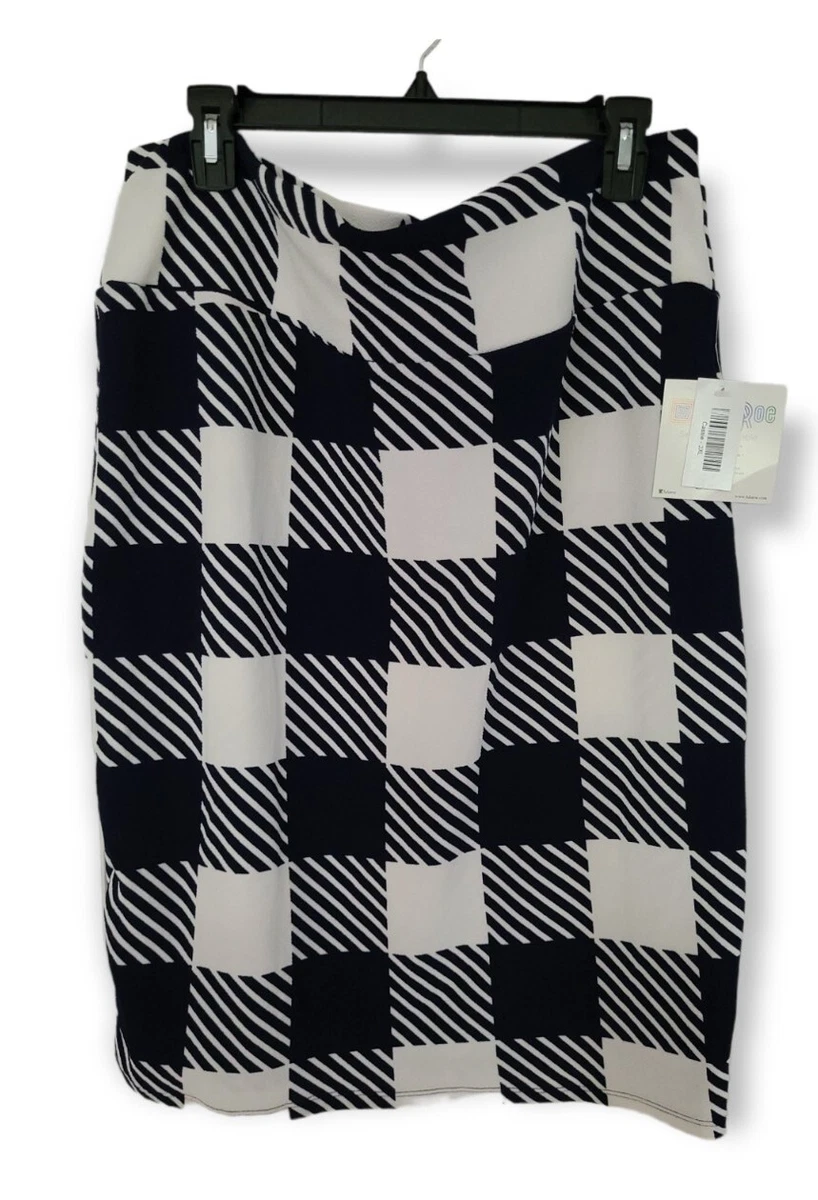 Black and white 2025 checkered skirt 3xl