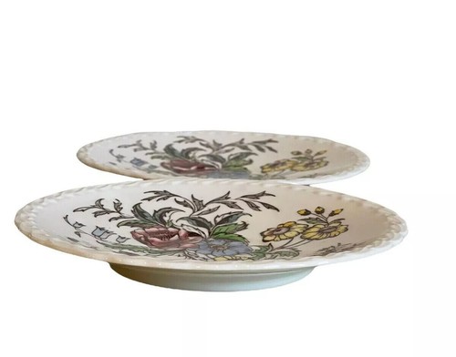 Vintage Vernon Kilns California Hand Painted, May Flower, Tea Cup Saucers (2) - Picture 6 of 9