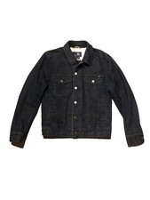 COOL Marc Jacobs Denim Jean Jacket Size 46 in Indigo Blue with Floral Graphics