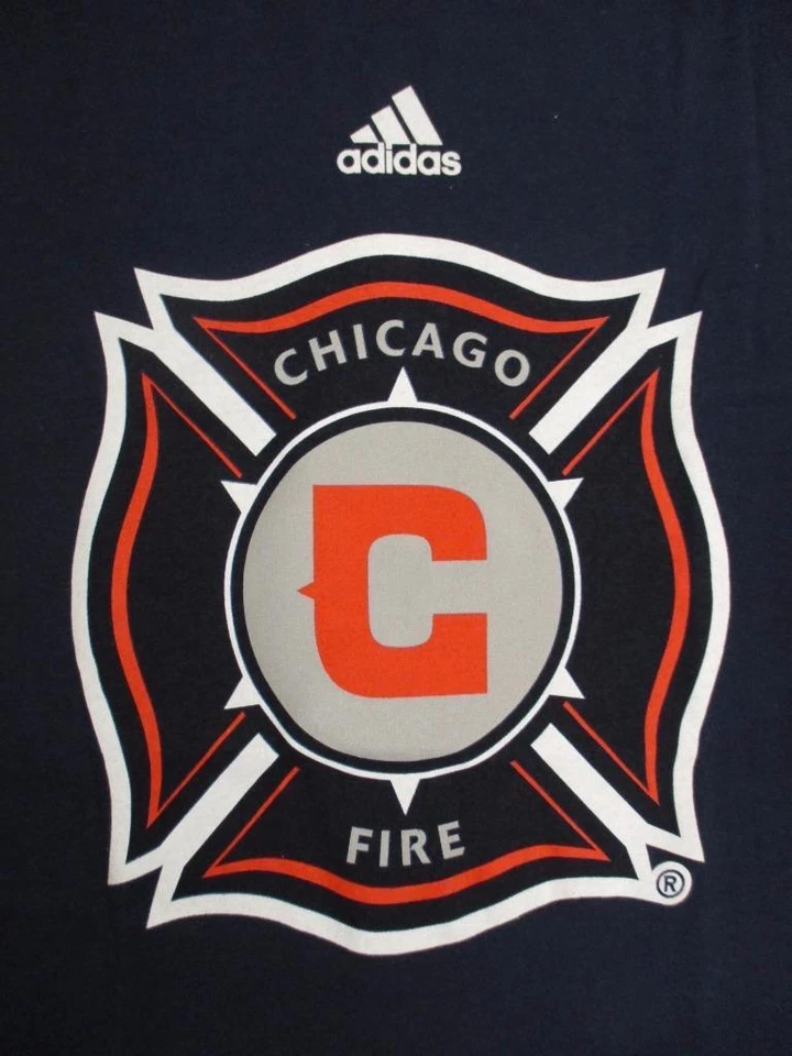 New-Chicago Fire Youth Medium 10/12 Dark Blue Shirt - Image 3 of 4