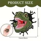 Dinosaur Embroidered iron on Patch 3 x 3 inch FREE SHIPPING