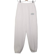 VTG 90s Walt Disney World Tour Terry Cloth Lounge Sweat Pants Size M Cream Parks