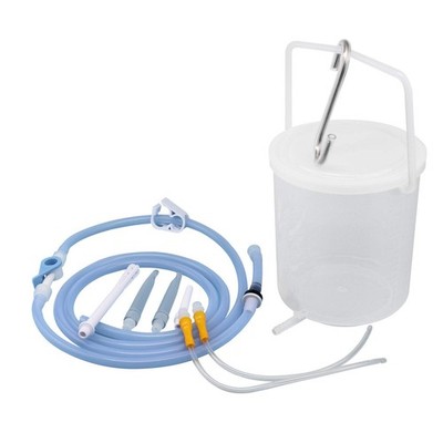 NEW TopQuaFocus 2L Enema Kit for Colon Cleanse - Large Bucket 10 Piece Set