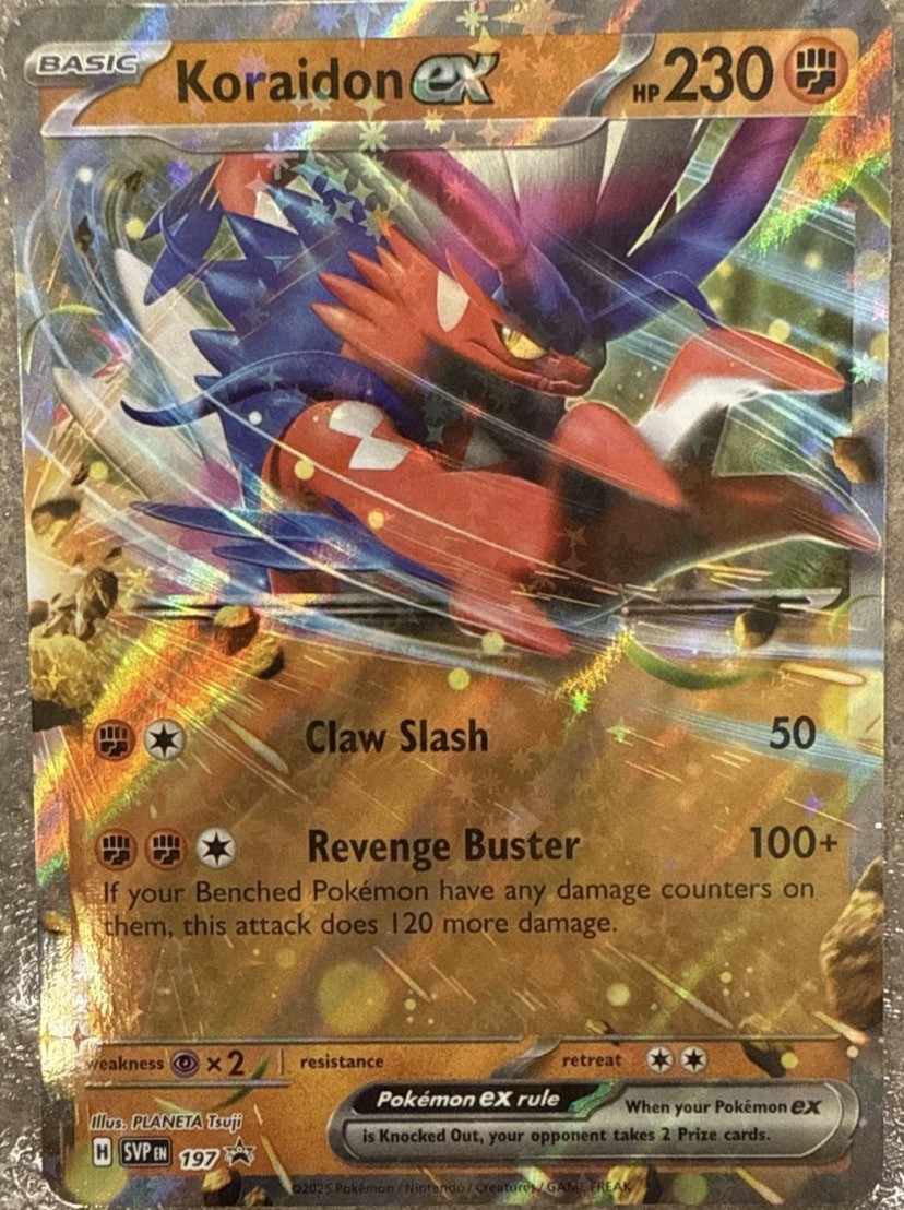 Pokemon TCG, Koraidon Ex SVP 197 - Black Star Promo Holo