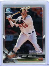 2018 Bowman Chrome The National Manny Machado Baltimore Orioles Base Prism Card