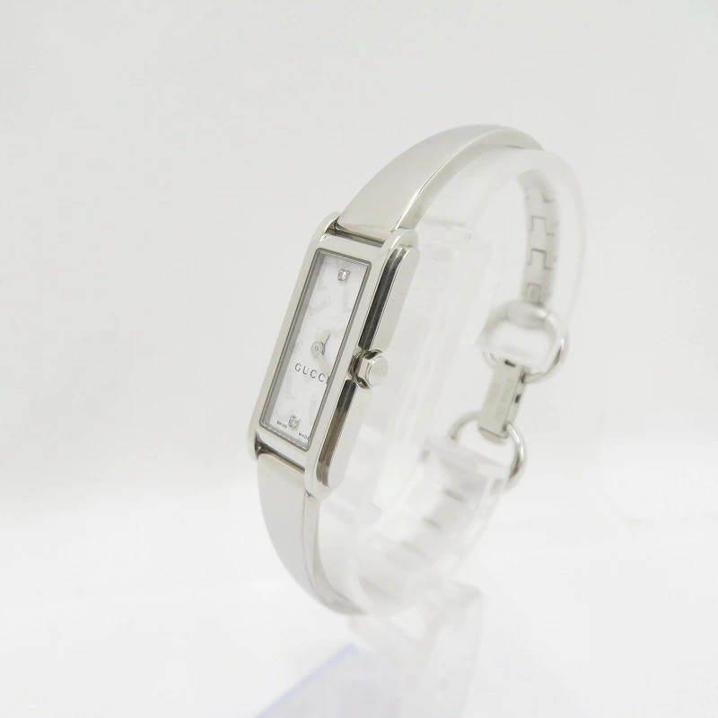 GUCCI 2P diamond bangle watch boot pattern analog… - image 3