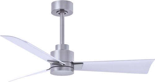 Matthews Alessandra 42" Outdoor Ceiling Fan with Remote, Brushed Nickel - Picture 1 of 1