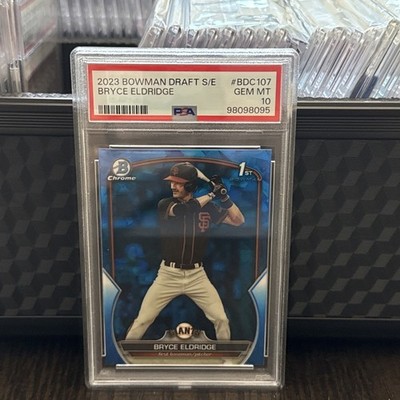 Bryce Eldridge, 2023 Bowman Draft Chrome Sapphire #BDC-107, PSA 10 - GEM MINT