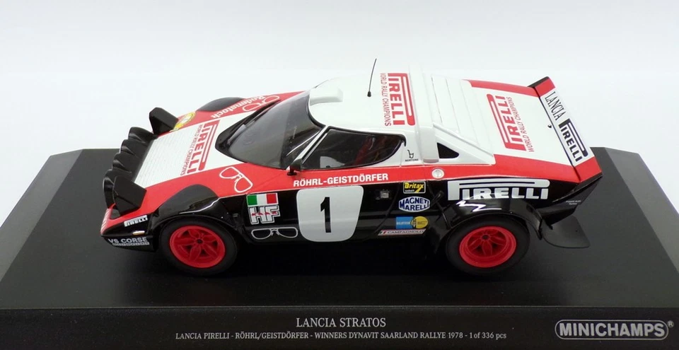 Minichamps 1/18 Scale 155 781701 - Lancia Stratos - Dynavit Saarland Rally 1978 - Image 3 of 4
