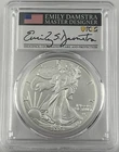 2024 (P) AMERICAN SILVER EAGLE STAR PRIVY PCGS MS70 FDOI DAMSTRA MASTER DESIGNER