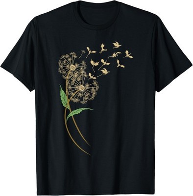 Dandelion Dragon Flower, Dragon Lover For Men Women T-Shirt