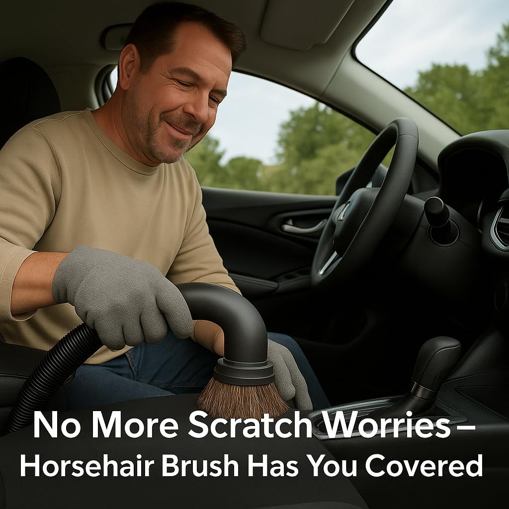 Round Dusting Brush Tool Attachment for Shop Vacs 2 1/2 Inch Wet/Dry Vacuum H...