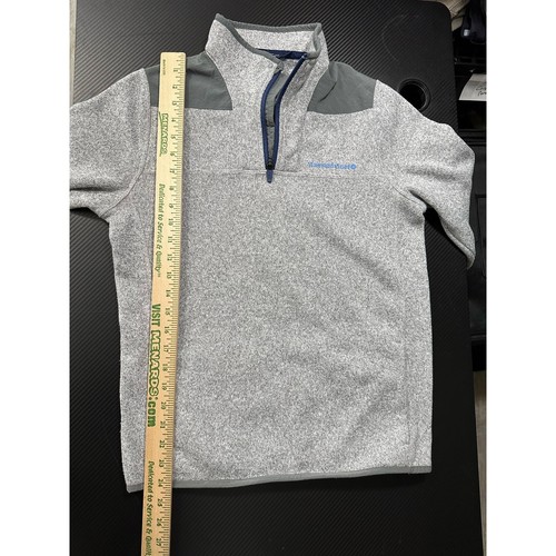 Vineyard Vines Boys Heavy Fleece Sweater Grey Heather Size Large 16 Preppy - Picture 5 of 13