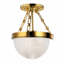 4409 Hudson Valley Winfield 1 Light Semi Flush