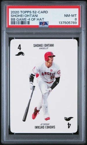 2020 Topps 52 Card BB Mayne Game Shohei Ohtani “4-Of Hat” PSA 8