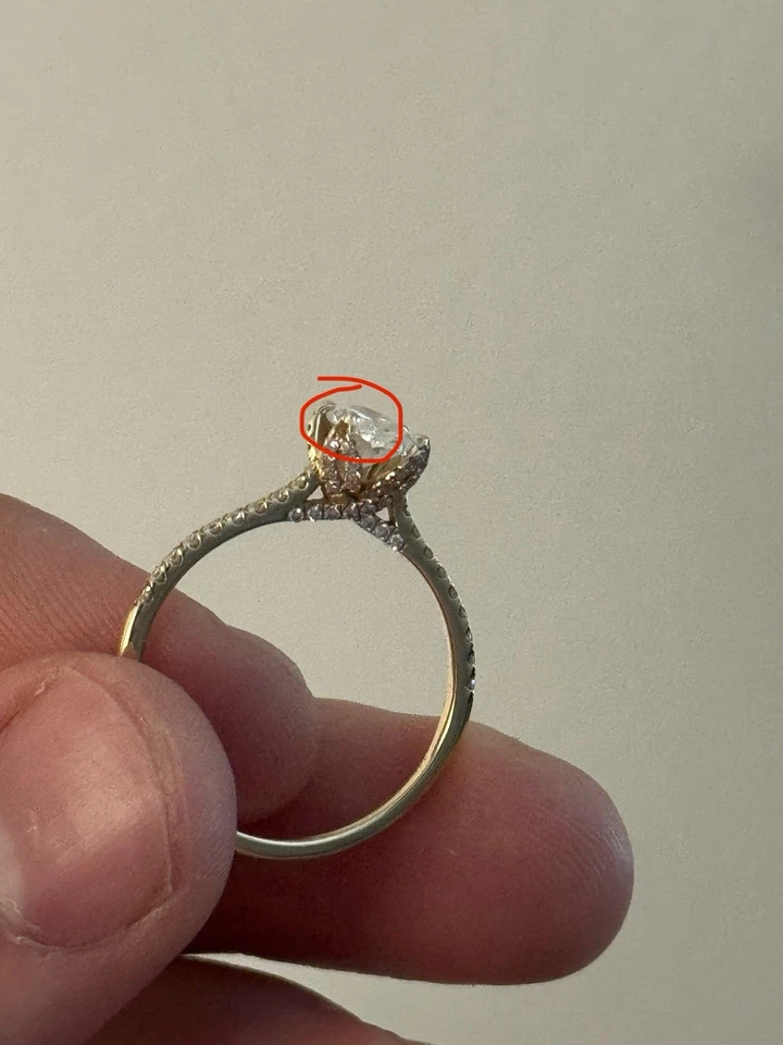 Engagement Ring and Wedding Band Set Lab Created - Image 4 of 4