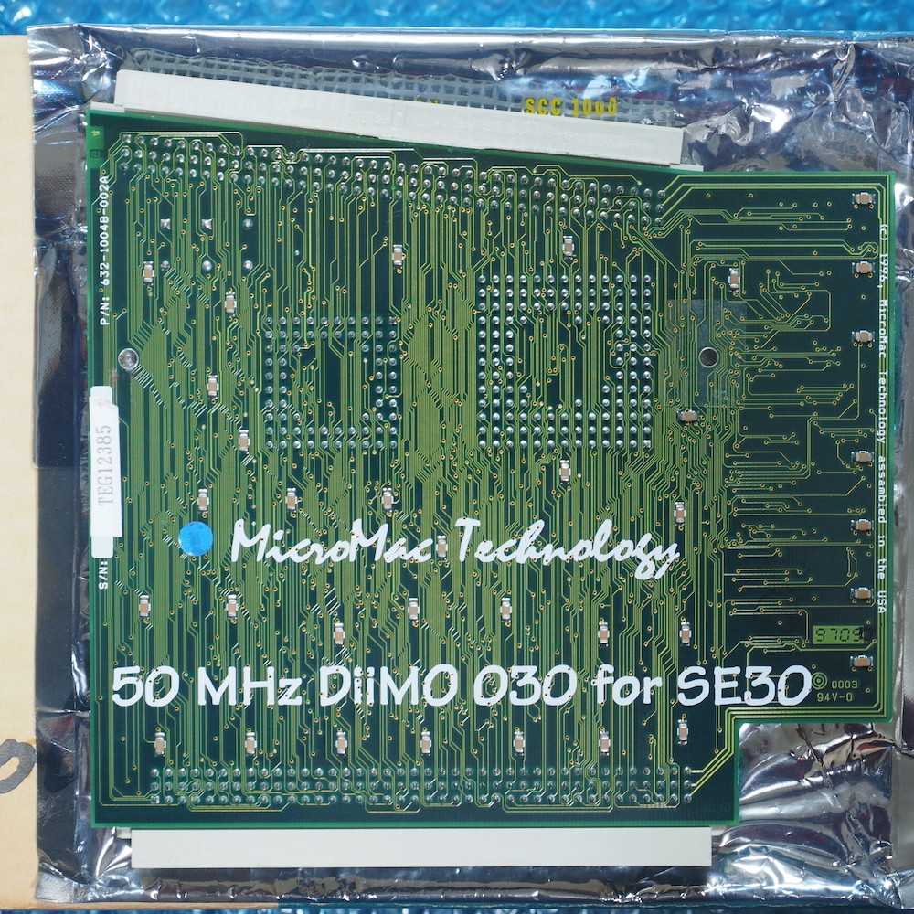 MicroMac Diimo Cache 50MHz Accelerator for Macintosh SE/30 Tested