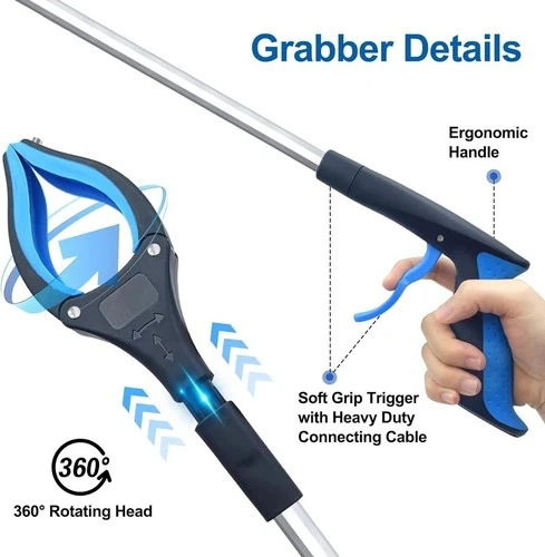 Foldable Gripper Extender Hand Tools Litter Reachers Pickers Collapsible Garbage - Picture 6 of 7