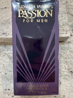 Elizabeth Taylor PASSION Cologne Spray for Men 4 oz New Sealed 