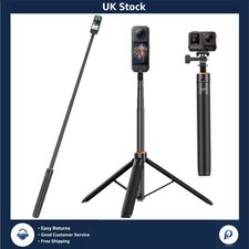 Extendable Selfie Stick Tripod for Action Cameras 53.5 Inches Max Length