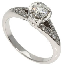 BVLGARI Incontro Damore Diamond Ring Platinum PT950 Ladies Used