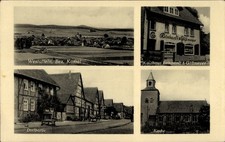 Postal Westuffeln Calden en Hesse, vista general, iglesia, grandes almacenes... - 11585694