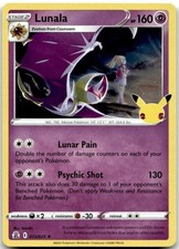 Carta Lunala Celebrazioni #015/025 Holo Pokemon TCG quasi nuova