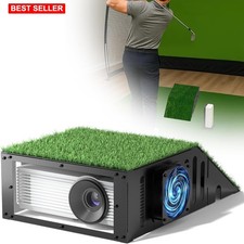Golf Simulator Projector Enclosure Steel Cover Turf Fan Safety Impact