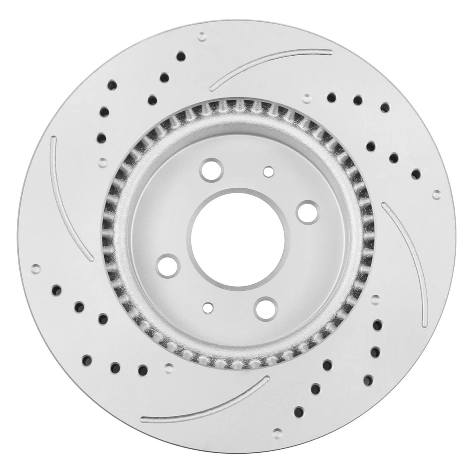 Front Drilled Rotors Ceramic Brake Pads for 2018-2022 Hyundai Accent Rio 1.6L Foto 3 de 4