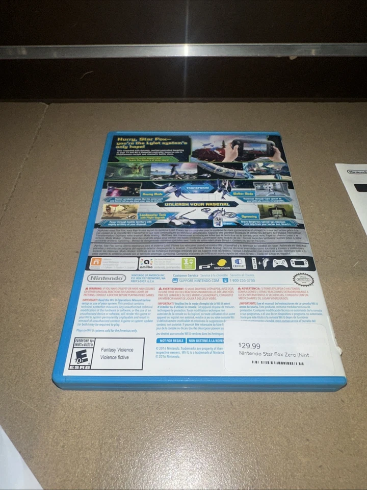 Star Fox Zero Nintendo Wii U S13 - Image 4 of 4