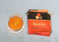 Vintage Signal-stat Reflector Marker Light No. 3t1 Sae Class A Amber Nos