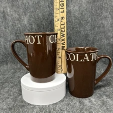 2pc Set Brown Hot Chocolate Mugs – Cozy & Classic Drinkware