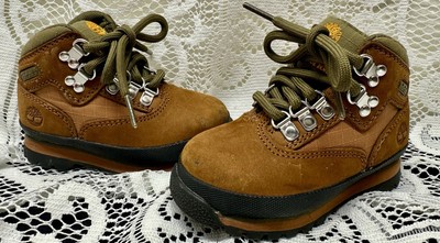 Timberland Baby Toddlers Field Boots Brown-Olive Green And Brown Size 7