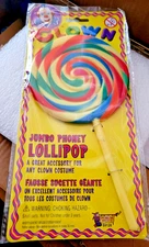 Jumbo Phoney Lollipop - Clown Costume Prop - Forum Novelties Inc VINTAGE ITEM