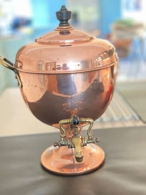 Antike Kupfer Teeurne - um 1860 Mid Victorian, PREIS REDUZIERT!!