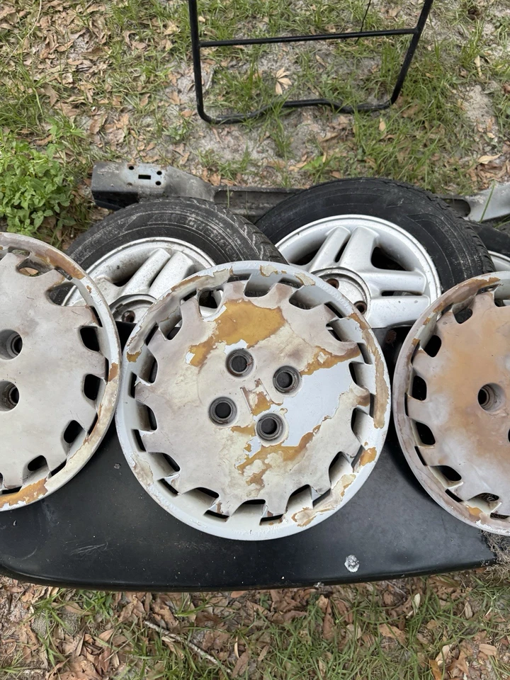 (4) OEM 1992-2000 Honda Civic LX EX 14" Hubcap Wheel Cover 44733-SR1-9600 55025 - Image 3 of 4