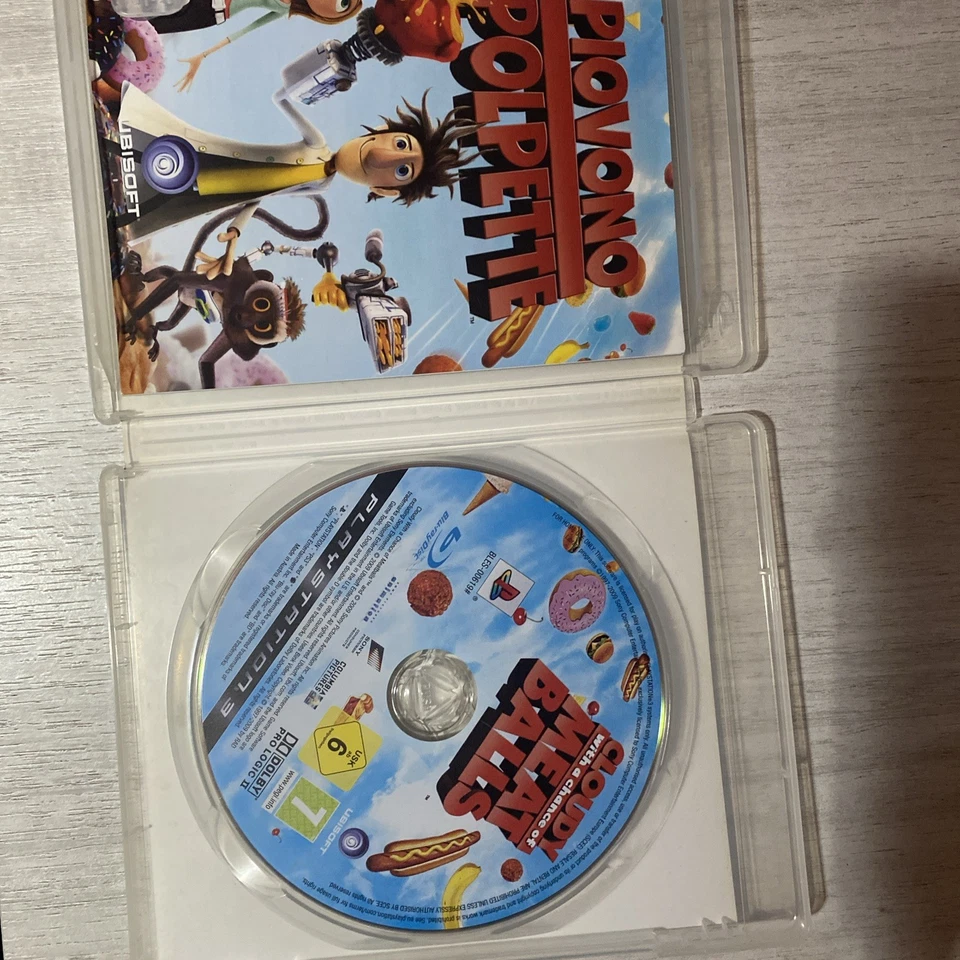 PIOVONO POLPETTE PS3 OTTIME CONDIZIONE ITALIANO MANUALE - Immagine 2 di 4