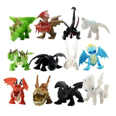 How To Train Your Dragon 12pcs  PVC Toy Set Cake Topper  US Seller Free Shipping