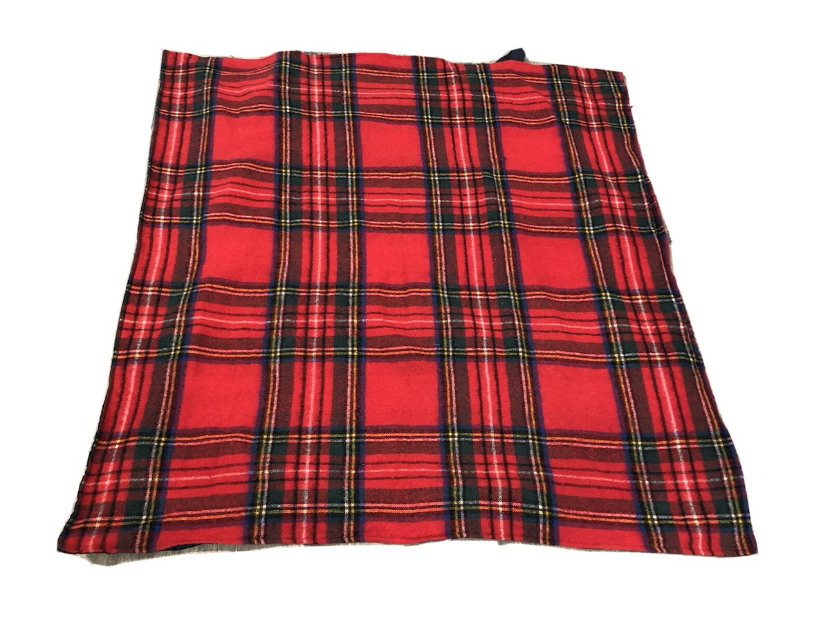 Vintage TWEEDMILL Pure Wool Blanket Plaid Throw British Made