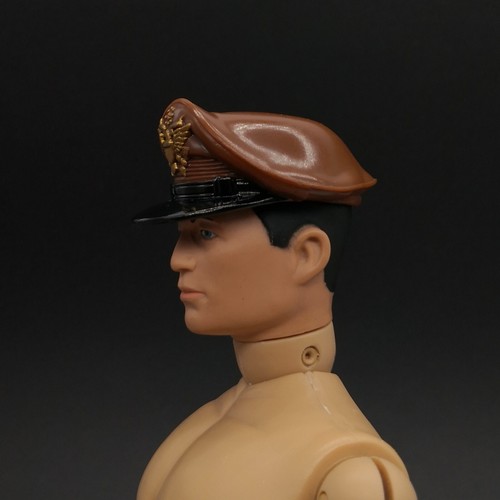 1/6 Scale US MILITARY VISOR CRUSHER CAP HAT Brown 12" Action Figure Accessories - Picture 2 of 6