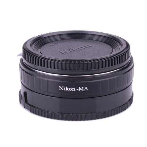 Lente Nikon F AI de vidrio para Alpha Minolta AF MA adaptador enfoque infinito + CAPS - Imagen 6 de 7