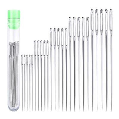 Large Eye Stitching Sewing Handmade Leather Needle Steel Yarn Knitting Tool Set