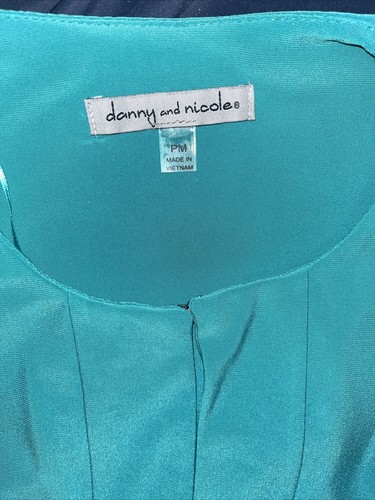 NWT Danny and Nicole petite medium teal short jacket dressy - Picture 2 of 7