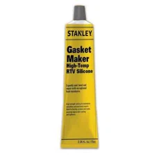Stanley S430 High Temp Gasket Maker RTV Silicone Sealant, 2.36oz 1 Pack - Black